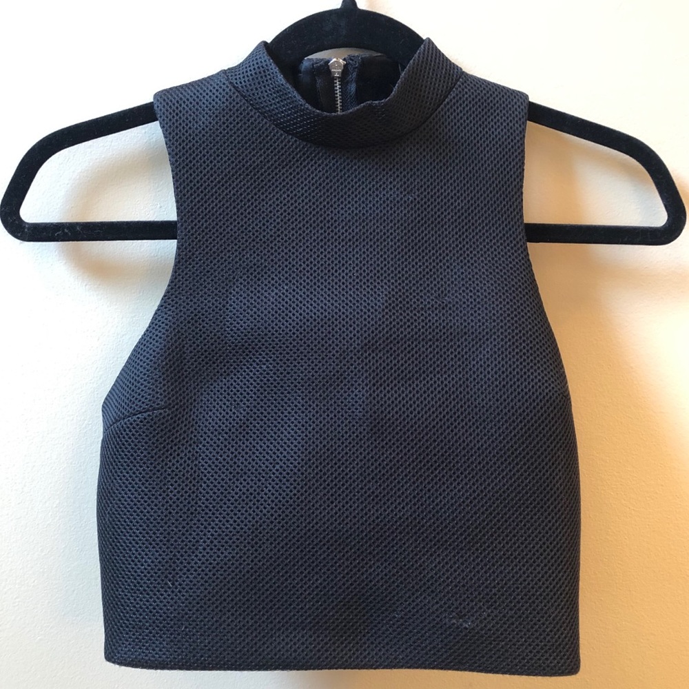 Express Cutout Black Crop Top